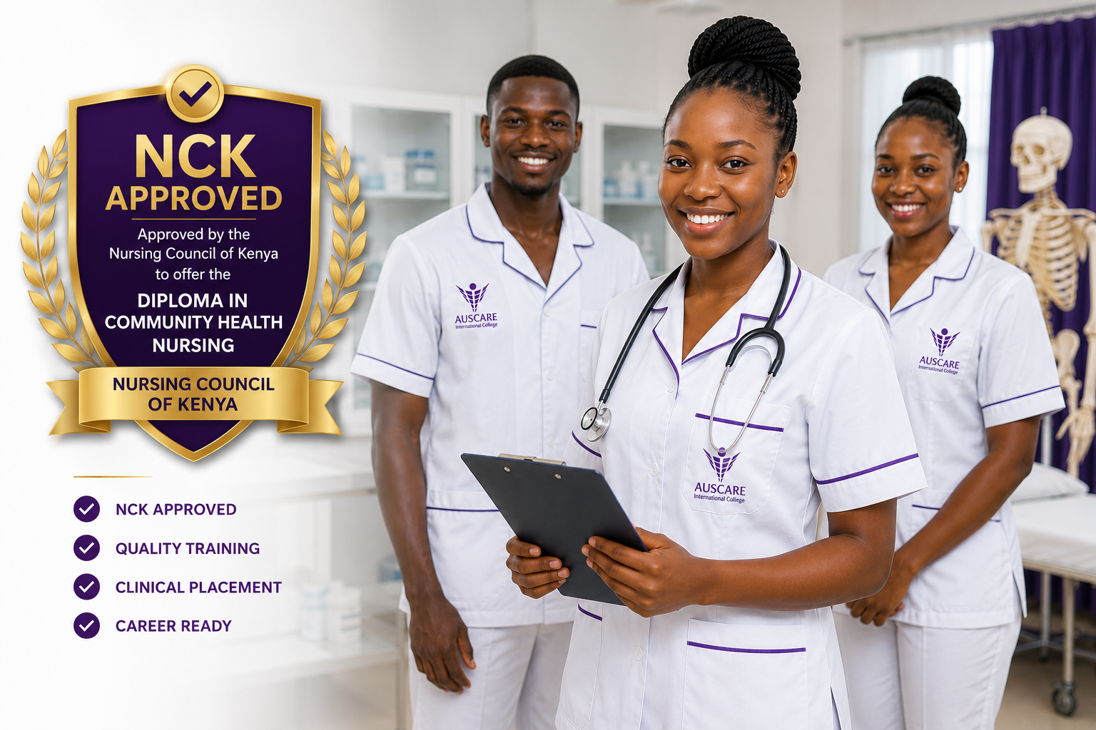Auscare International College Nursing students.